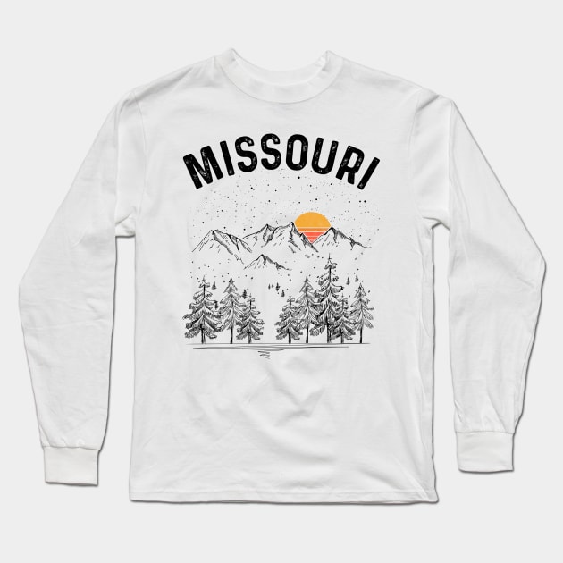 Missouri State Vintage Retro Long Sleeve T-Shirt by DanYoungOfficial